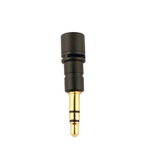 Futheda 3.5mm Mini 3-Pole Stereo Omnidirectional Mic Portable Microphone Compatible with Mobile Phone Pad PC Laptop Studio Video Recording Noise Cancelling Small Mic Plug and Play - Image 3