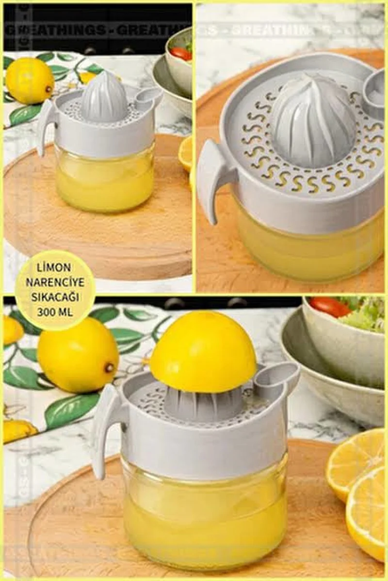 Hane216 Glass Lemon and Citrus Juicer, Lemon Squeezer, Orange Squeezer, Tangerine Squeezer