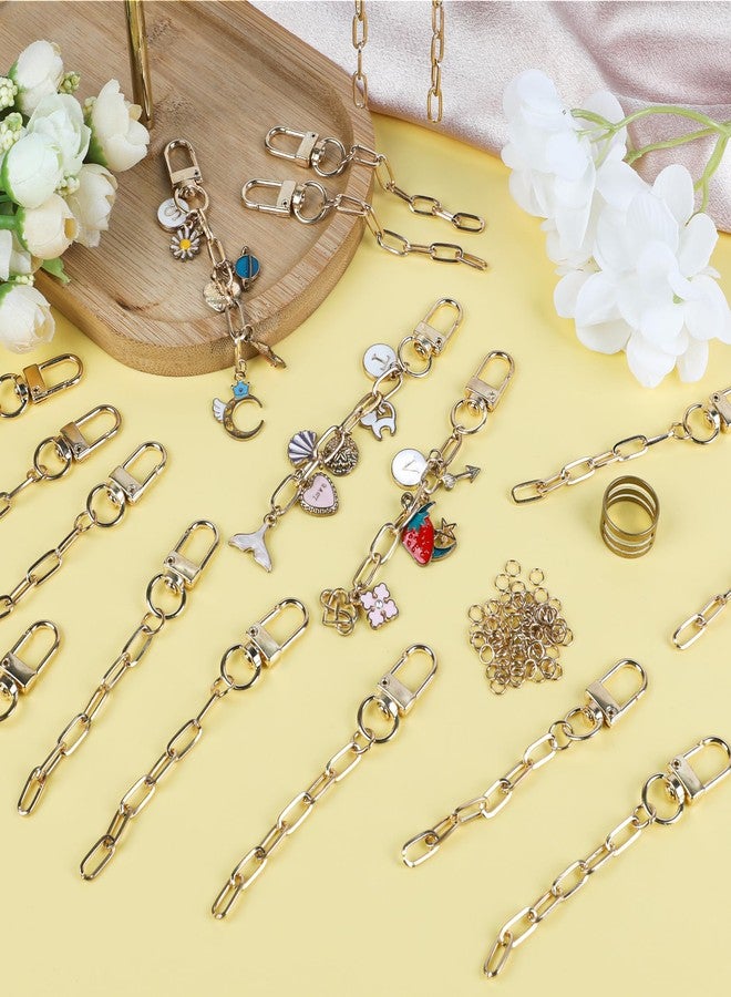 Starry 252Pcs Keychain Making Kit 50 Set Keychain Clips DIY Bag Charm Kit with Extender Chain Bulk 200 Jump Ring for Jewelry Bags Accessories DIY Craft Supplies - Image 4