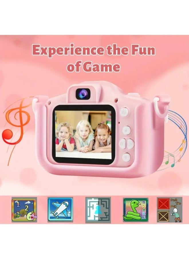ELTRAZONE Kids Digital Camera for Girls and Boys | Pink Toddler Selfie Camera with Video, Games & Music | Easy-to-Use Portable Kids Camera for Birthday Gifts & Children’s Day | Durable, Safe & Fun Learning Toy | Perfect for Creative Play & Memory Capture - Image 4