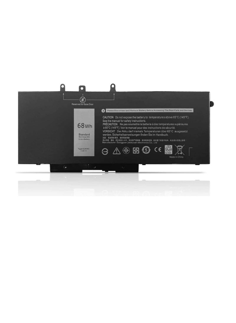 Terabyte REPLACEMENT 7.6V 68WH/8500mAh 93FTF Laptop battery compatible for Dell GJKNX 93FTF 3DDDG 0GD1JP GD1JP DY9NT 0DY9NT 5YHR4 Precision 15 3520 Mobile - Image 1