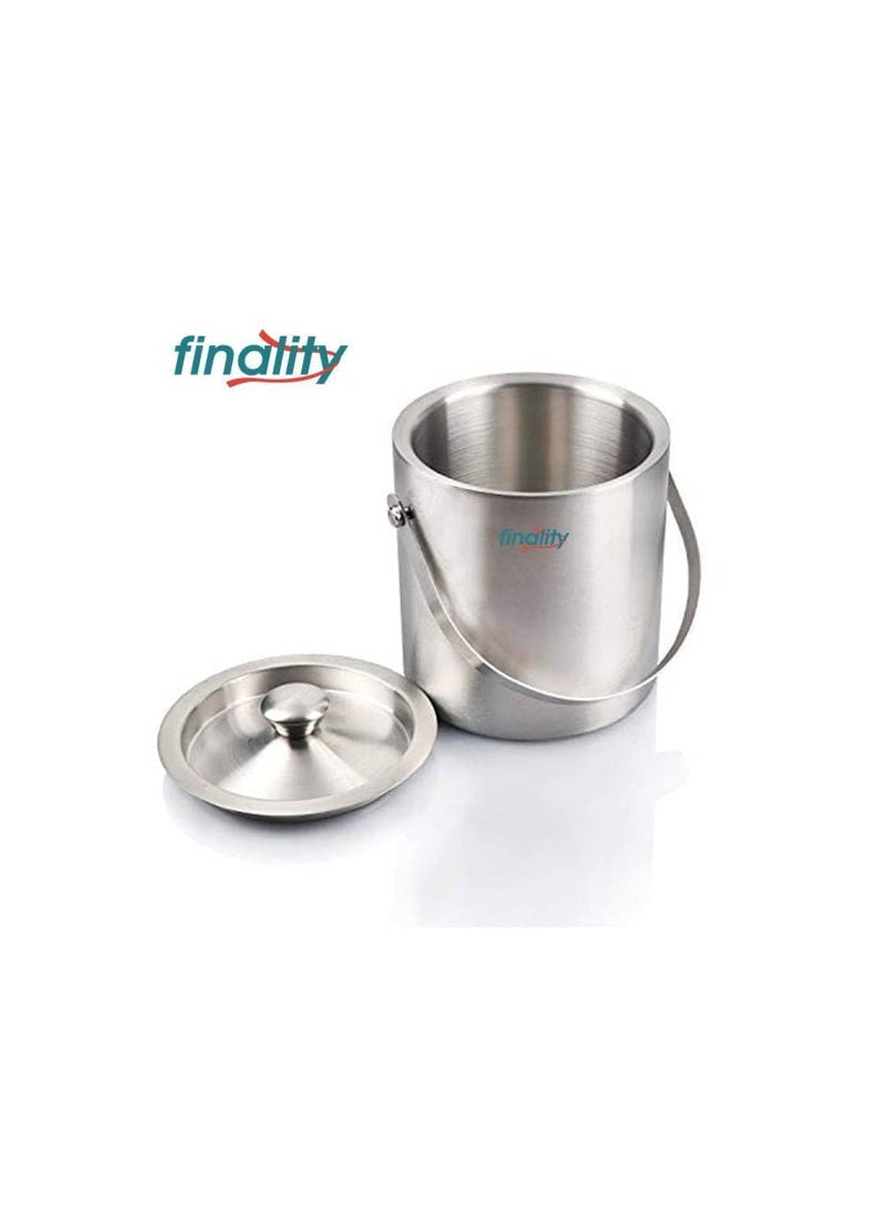 FINALITY finality Double Wall Stainless Steel Plain Ice Bucket with Ice Scoop 175 L Capacity Keeps Ice Cold for Long hrs bar Tools for Home bar Accessories Mini bar  - Image 5