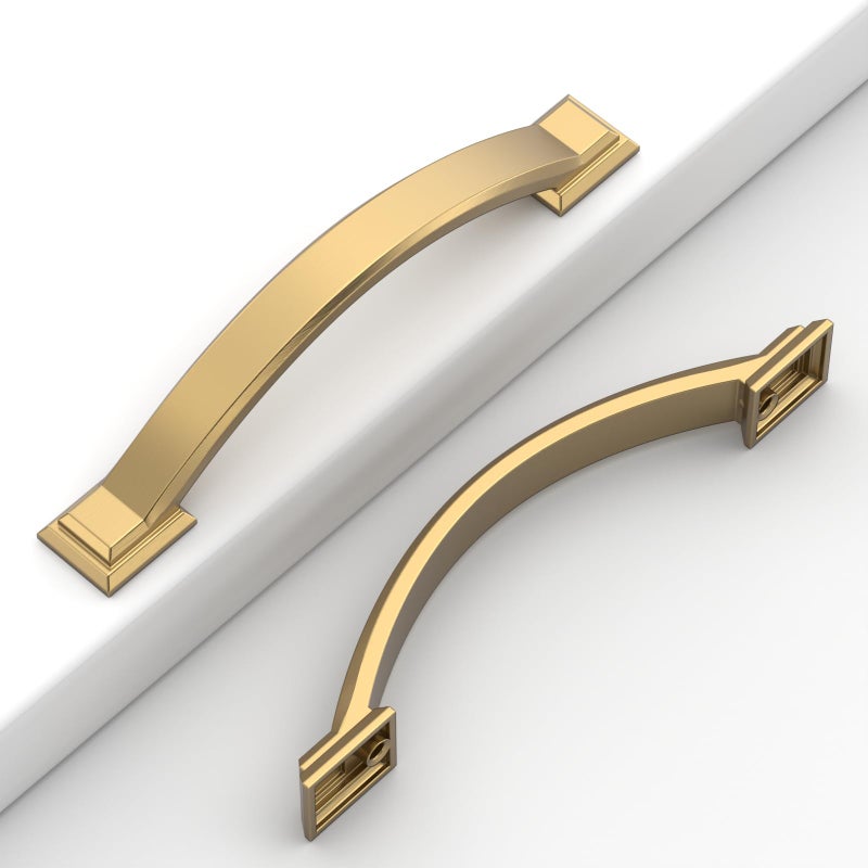 Coinkoly 10 Pack Champagne Bronze Cabinet Pulls 4102mm Hole CentersHardware for CabinetsKitchen Cabinet HandlesArch Cabinet Handles for Bathroom Dresser Drawer Handles - Image 2