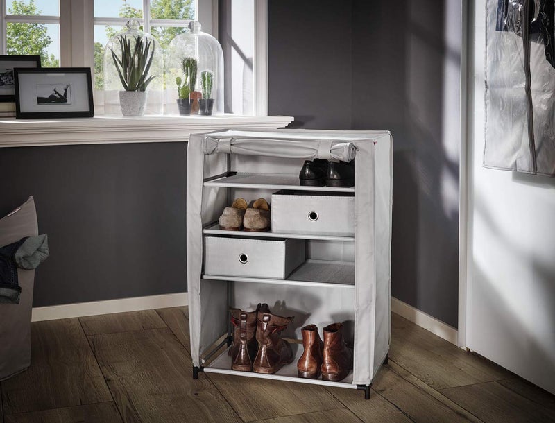 Leifheit Shoe Cabinet Grey/Foldable Shoe rack - Image 5