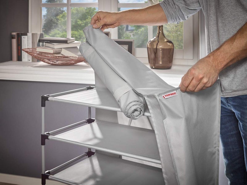 Leifheit Shoe Cabinet Grey/Foldable Shoe rack - Image 3