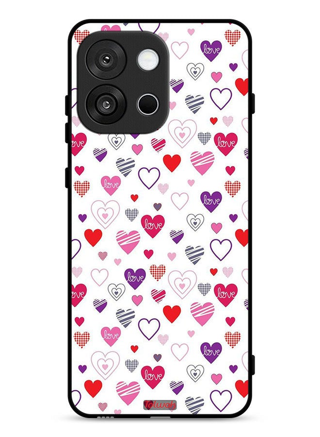 Tolwak OnePlus 13s Protective Case Cover Hearts Doodle - Image 1