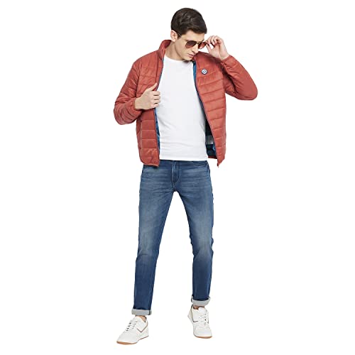 Duke Men's Nylon Standard Length Bomber Jacket (WSDZ834_Rust_L) - Image 4