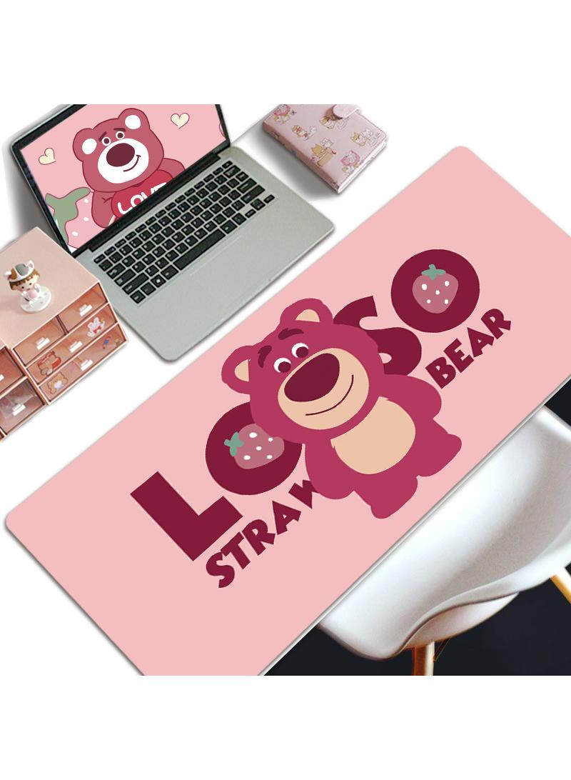 Y&D لوحة ماوس ألعاب Toy Story Lots-o&#39;-Huggin&#39; Bear لوحة ماوس كبيرة ممتدة وحواف مخيطة ولوحة ماوس طويلة وقاعدة مطاطية غير قابلة للانزلاق مقاس 800 × 300 × 4 مم - Image 1