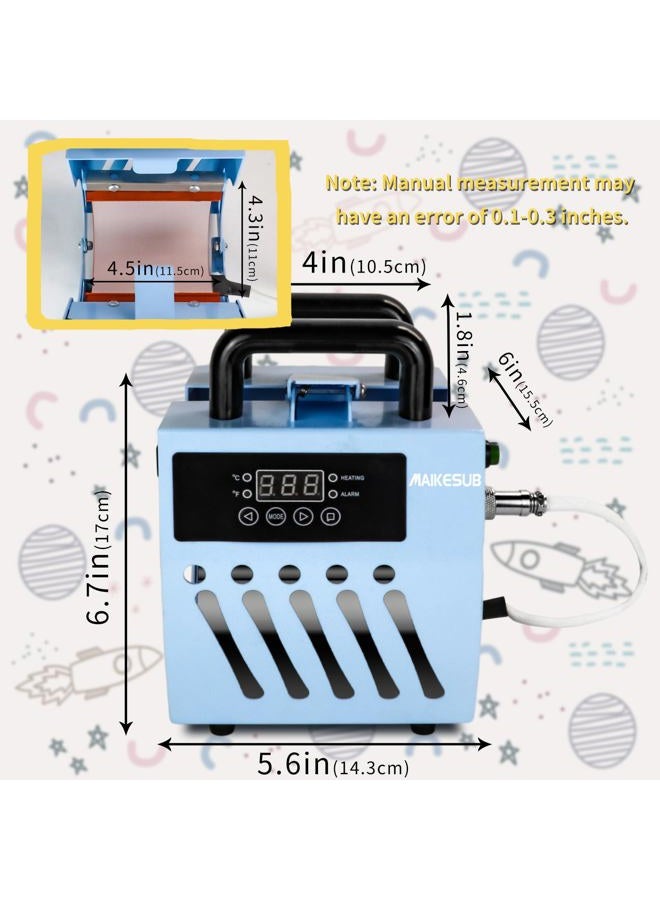 MAIKESUB Mug Press Upgrade Mug Heat Press Machine for 10oz-15oz Coffee Mugs 16oz Skinny Straight Cups, Handheld Lightweight Mug Press Sublimation Machine Cup Heat Press Mini Tumbler Press - Image 2