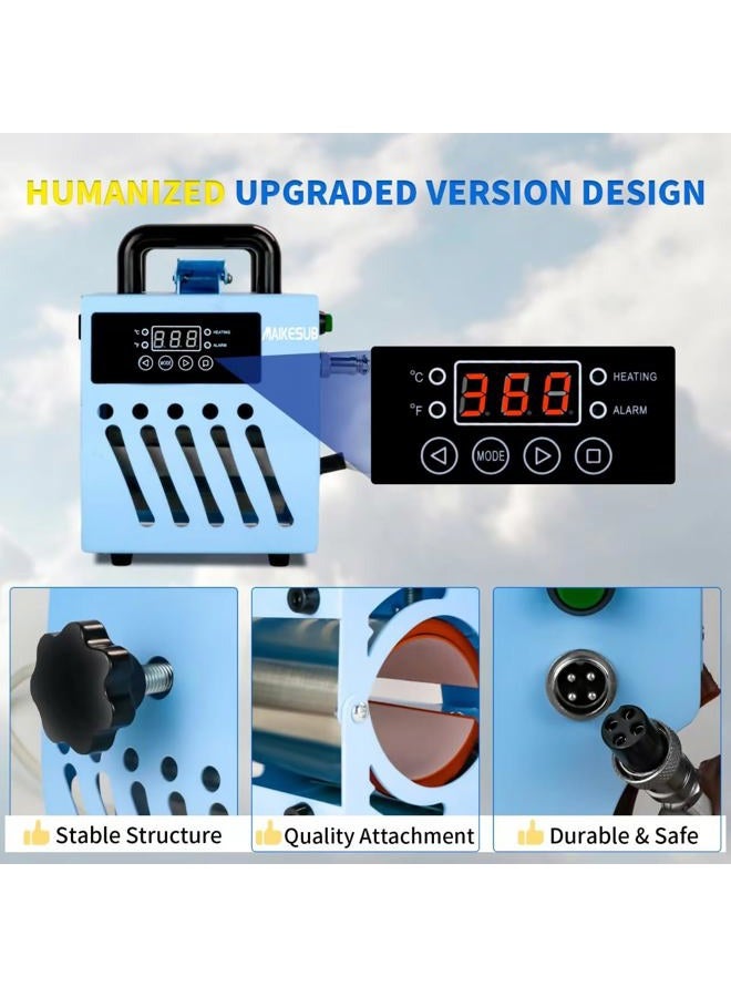 MAIKESUB Mug Press Upgrade Mug Heat Press Machine for 10oz-15oz Coffee Mugs 16oz Skinny Straight Cups, Handheld Lightweight Mug Press Sublimation Machine Cup Heat Press Mini Tumbler Press - Image 4