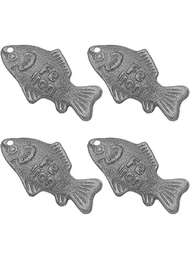 Iron Fish Cooking Tool 4pcs Set with Hanging Hole for Natural Iron Supplement Reusable for Vegans and Athletes - Image 1