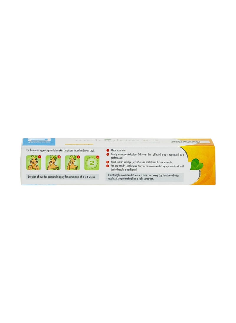 Melaglow - Melaglow Rich Brightening and Lightening Skin Cream,20g - Image 1