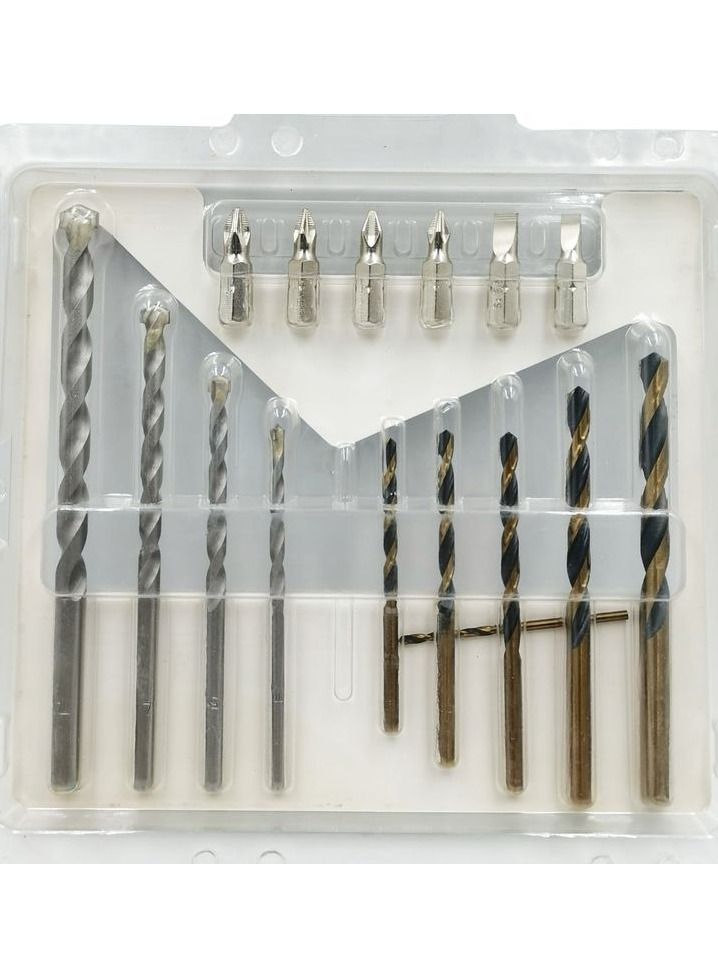 TOTAL T0TAL TACSD3165 16 Pcs Drill Bits And Screwdriver Bits Set, Multifunction Drill Bit Set - Image 2