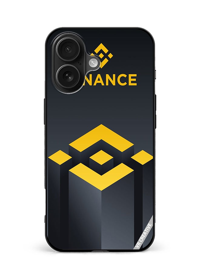 Protective Case Cover For Apple iPhone 16 Plus Binance Logo Design Multicolour
