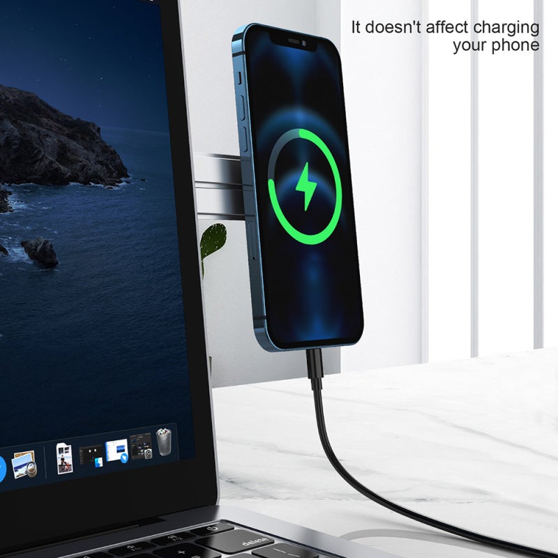 Laptop Stand Magnetic Adsorption Grey - Ergonomic Space-Saving Design Phone Holder for Home Office Desk, Neck Strain Reduction - Image 5