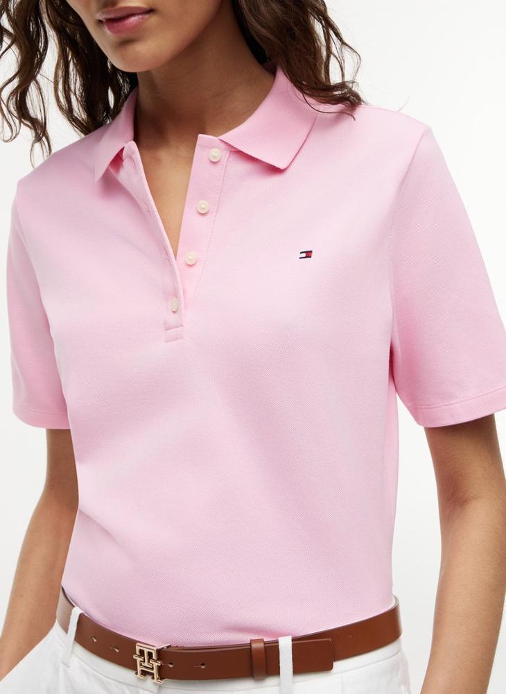 TOMMY HILFIGER 1985 Regular Fit Pique Polo Shirt - Image 3