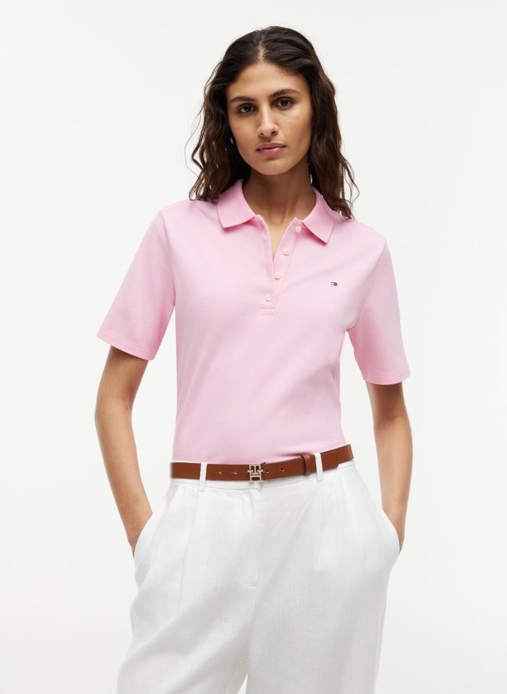 TOMMY HILFIGER 1985 Regular Fit Pique Polo Shirt - Image 1