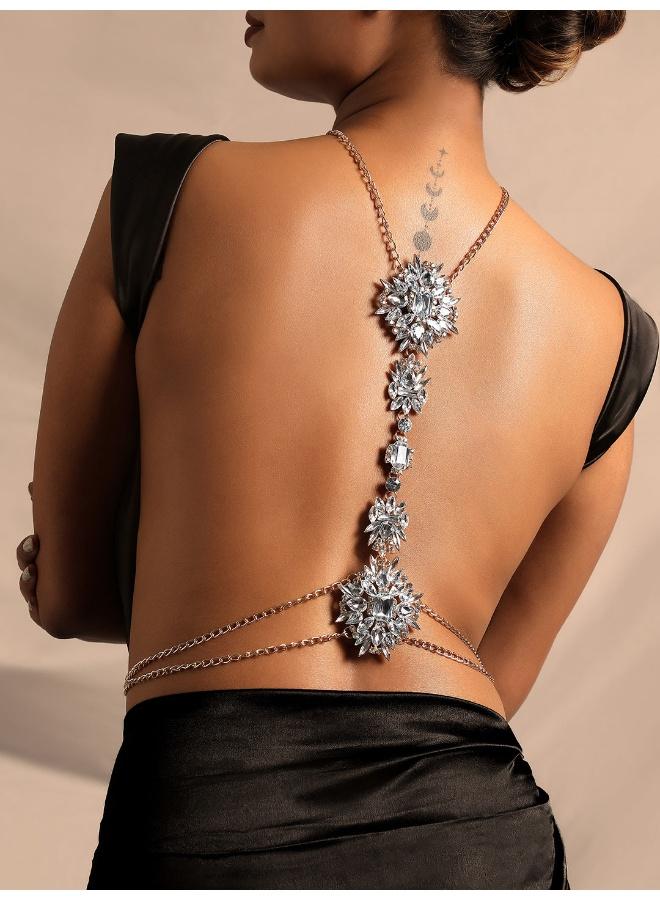 SOHI Gem Studded Choker Artificial Body Chain Jewellery - Image 2