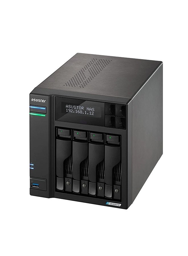 Asustor Lockerstor 4 Gen2 - AS6704T | 4-Bay NAS, Quad-Core 2.0GHz Processor, 4 M.2 NVMe Slots (PCIe 3.0), Dual 2.5GbE, Expandable to 10GbE, 4GB DDR4 RAM, (No Drive) - Image 3