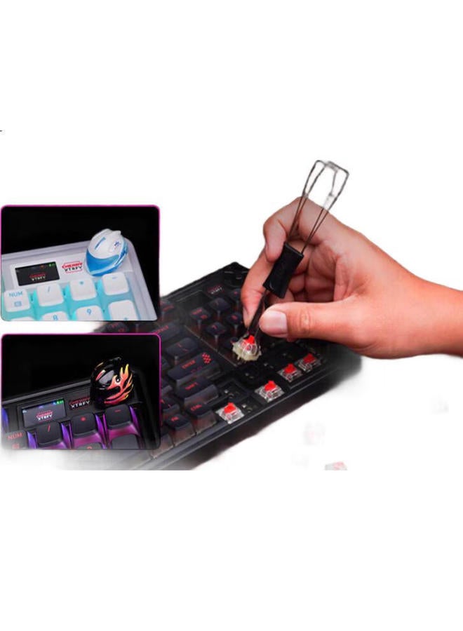 Cherry Pixiu98 Customized Keyboard Gasket 2.4G Bluetooth Three-Mode Wireless Rgb Hot-Swappable Lcd Display Gaming Keyboard Ice Flame Blue Tea Axis - Image 3