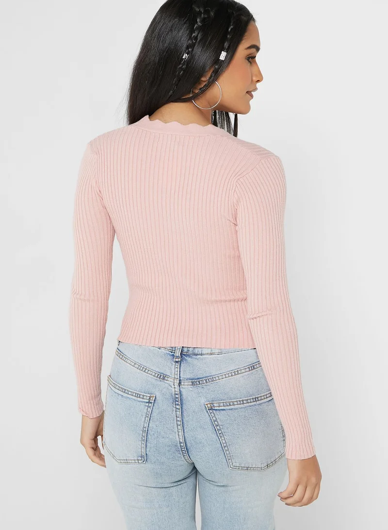 Ginger Ribbed Cardigan