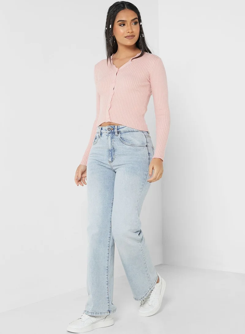 Ginger Ribbed Cardigan