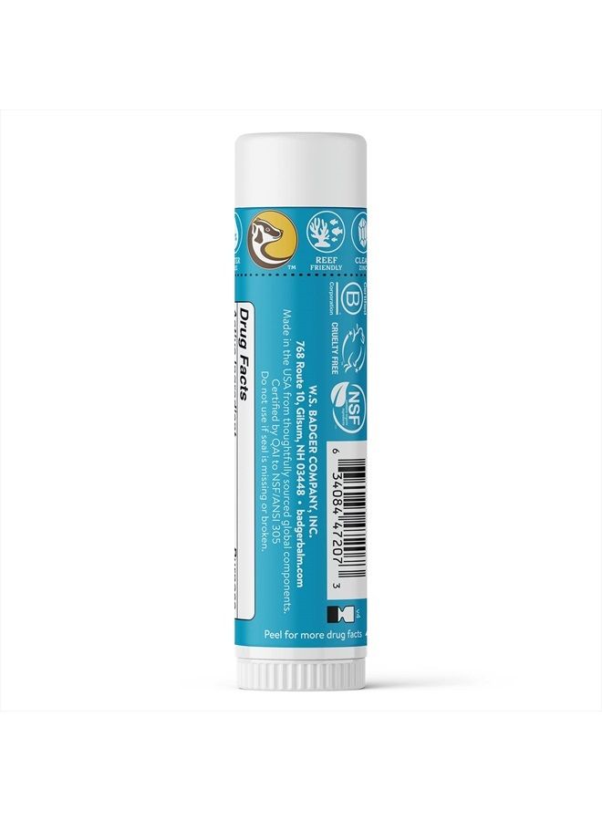 Badger Face Sunscreen Stick SPF 35 with Mineral Zinc Oxide, Travel Size Sunscreen, 97% Organic Ingredients, Reef Friendly SPF Stick Sunscreen for Face, Unscented, 0.65 oz - Image 2