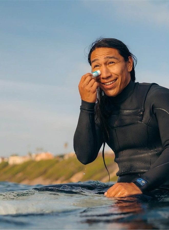 Badger Face Sunscreen Stick SPF 35 with Mineral Zinc Oxide, Travel Size Sunscreen, 97% Organic Ingredients, Reef Friendly SPF Stick Sunscreen for Face, Unscented, 0.65 oz - Image 4