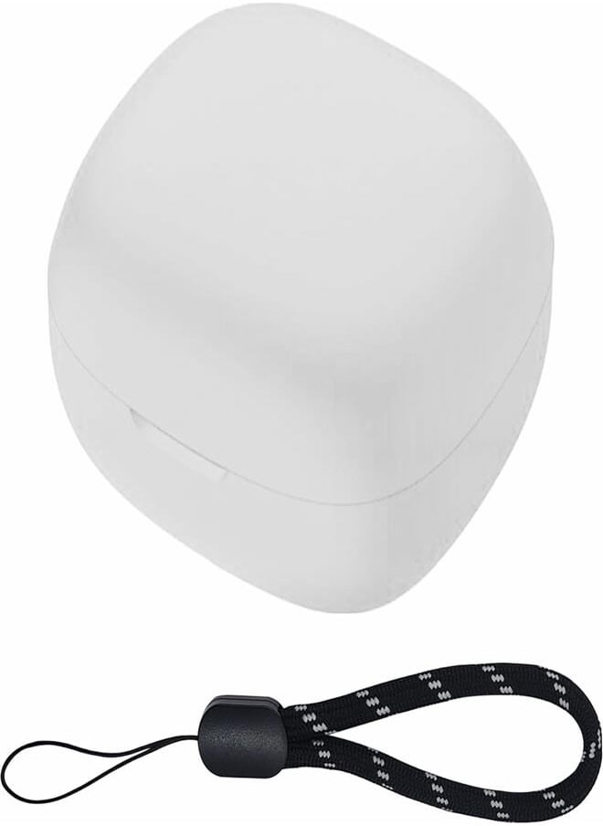 Brain Freezer - Brain Freezer TPU-Shockproof Cover with Carabiner Hook Compatible with Anker Soundcore R50i Only with Carabiner (Device Not Included) White - Image 1