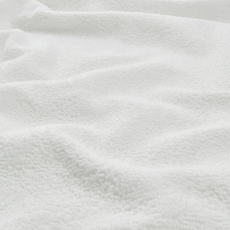 Baitique Lightweight Cotton Bath Towel, Quick-Dry Terry, White, 55x120 cm - Image 2