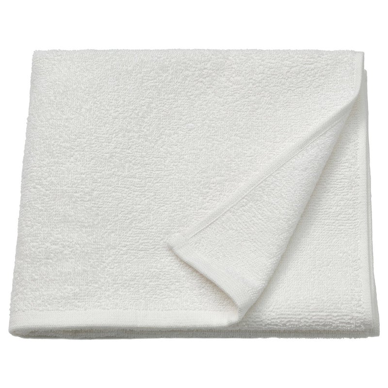 Baitique Lightweight Cotton Bath Towel, Quick-Dry Terry, White, 55x120 cm - Image 1
