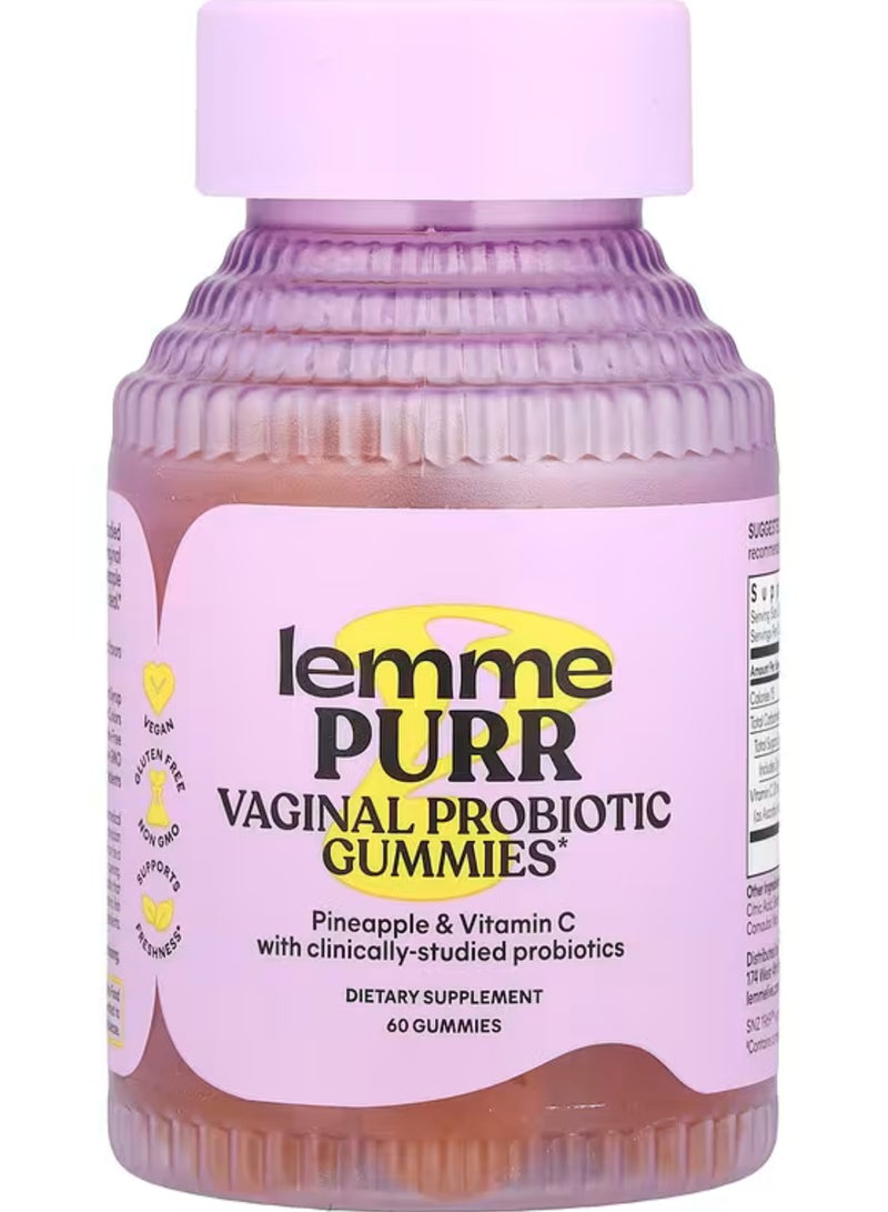 Lemme, Probiotic Gummies, Pineapple, 60 Gummies - Image 1