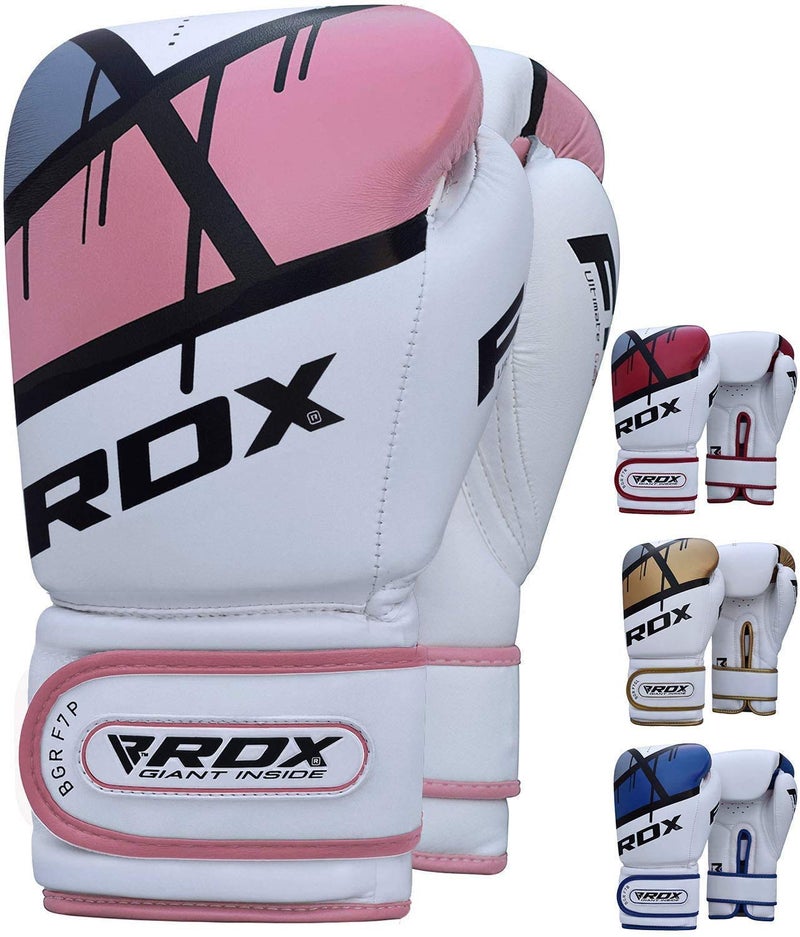 RDX Boxing Gloves EGO, Sparring Muay Thai Kickboxing MMA Heavy Training Mitts, Maya Hide Leather, Ventilated, Long Support, Punching Bag Workout Pads, Men Women Adult 8 10 12 14 16 oz - Image 2