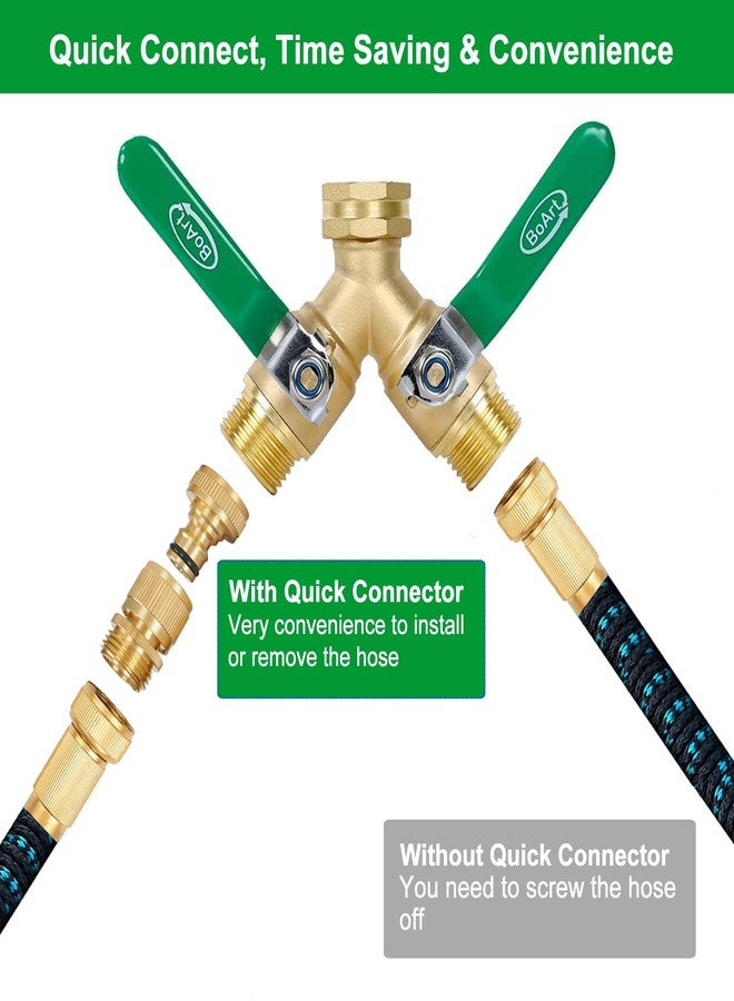 BoArt Garden Hose Quick Connector Set, Solid Brass 3/4 Inch Water Fitings Thread Easy Connect No-Leak Male Female 6 Sets - Image 4