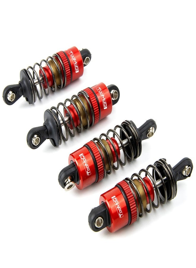 TOOMOD 1/10 52MM RC Oil filled Shock Absorbers kit for Tamiya TT-01 TT-02 M03 M04 M05 M06 TA05 1:10 On Road Car Upgrades Replace Parts (Red) - Image 4