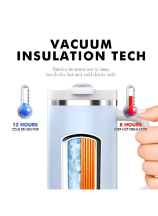 Stanley 40 Oz Stanley Quencher H2.0 Flow State Stainless Steel Vacuum Insulated Tumbler with Lid and Straw for Water, Iced Tea or Coffee, Smoothie and More(Black) - Image 3