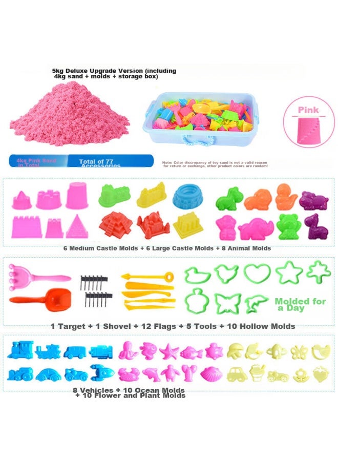 Letrel Lezhe Children's Space Toy Sand Set, Castle Magic Sand Tray, Dynamic Beach Combing, Sand Digging Tools, Safe And Non-toxic - Image 1