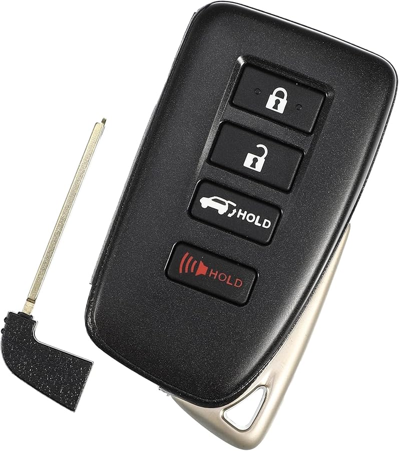 Lexus Keyless Remote Smart Key Fob Replacement HYQ14FLB SK System with Battery Chip - Image 1