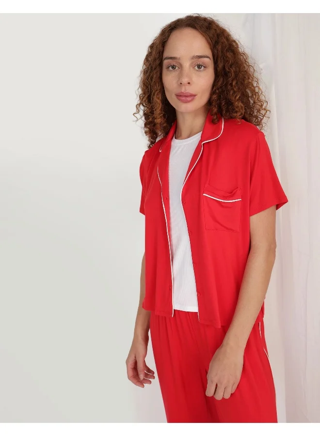 Aerie Aerie Real Soft® Short Sleeve Pajama Shirt