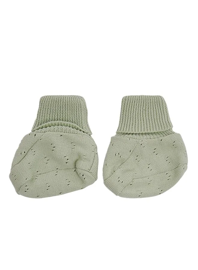 Babies & More Babies & More Newborn Boys Green Booties