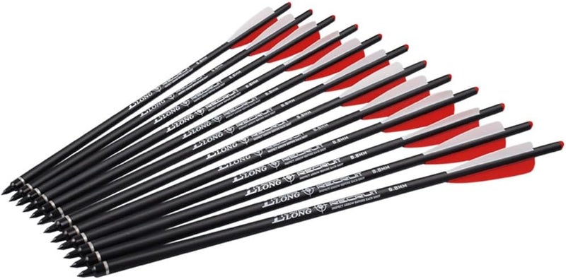 TY Archery Carbon Crossbow Bolts 16 18 20 Inch Hunting Archery Arrows with 4" Vanes Replaced Arrowhead Tip (Pack of 12) - Image 5