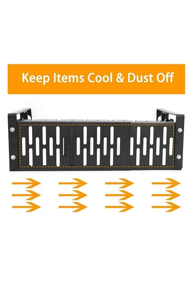 APEX Adjustable Under Desk Cable Management, Computer Cable Cord Wire Organizer Tray with Clamp Mount, No Drill No Damage Sturdy Metal Retractable Holder Basket for Home Office - Image 5