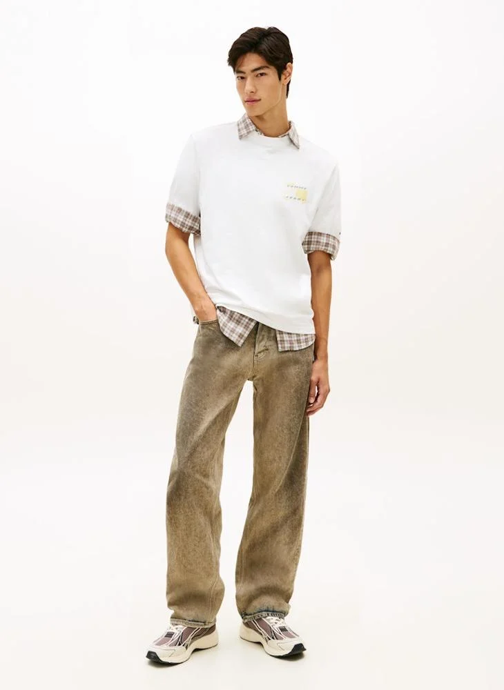 TOMMY JEANS  90s Back Bubble Logo Jersey T-Shirt for Men | Best Price UAE
