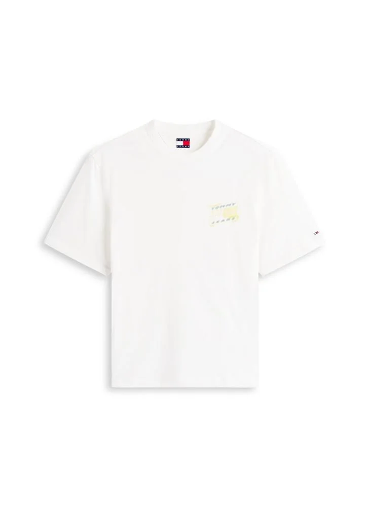 TOMMY JEANS  90s Back Bubble Logo Jersey T-Shirt for Men | Best Price UAE