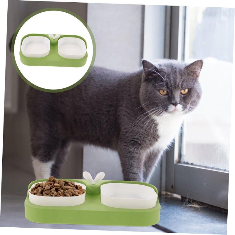 Cute Cat And Dog Food Water Bowl Set Non Slip Easy Clean Design - Image 3