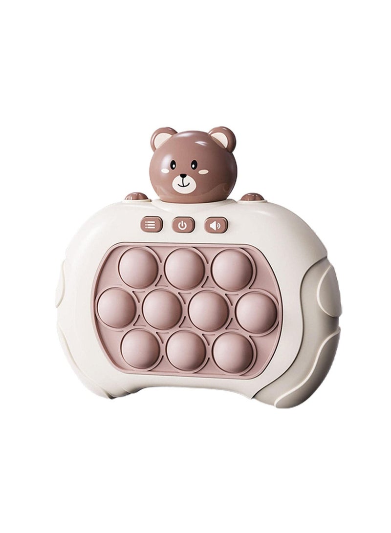 SYOSI Button Puzzle Game Machine, Bear, Sensory Fidget Toys, Game Controller Bubble Sensory Fidget Toy, Stress Anxiety Relief Sensory Toys for Kids and Adults - Image 1