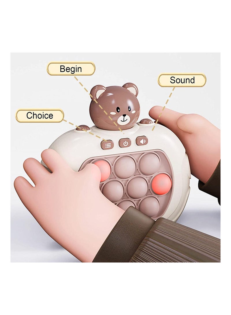 SYOSI Button Puzzle Game Machine, Bear, Sensory Fidget Toys, Game Controller Bubble Sensory Fidget Toy, Stress Anxiety Relief Sensory Toys for Kids and Adults - Image 4