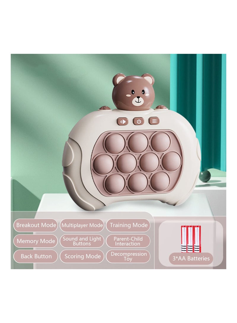 SYOSI Button Puzzle Game Machine, Bear, Sensory Fidget Toys, Game Controller Bubble Sensory Fidget Toy, Stress Anxiety Relief Sensory Toys for Kids and Adults - Image 5