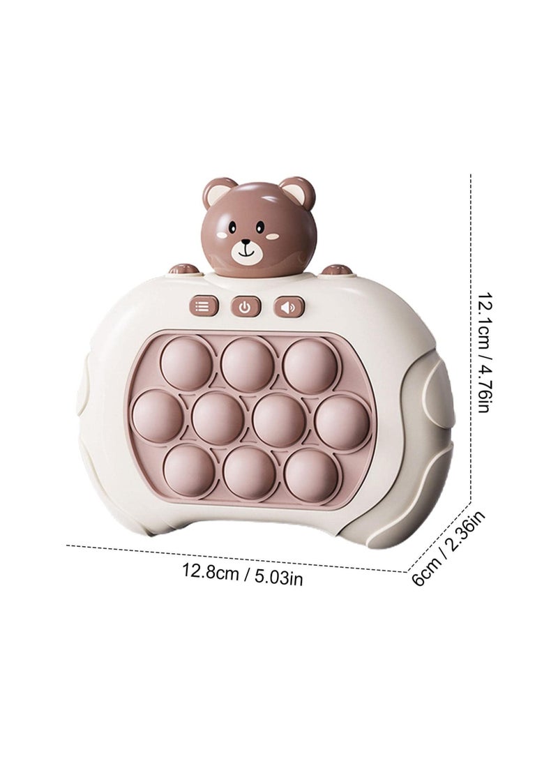 SYOSI Button Puzzle Game Machine, Bear, Sensory Fidget Toys, Game Controller Bubble Sensory Fidget Toy, Stress Anxiety Relief Sensory Toys for Kids and Adults - Image 2