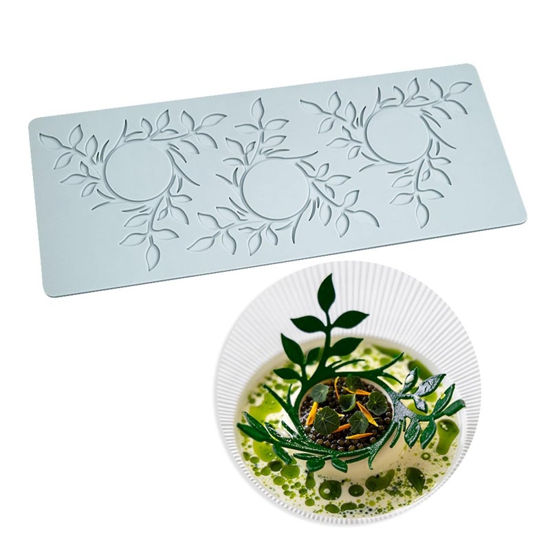 TUKE Leaf Molds Silicone Fondant Molds 3D Ring Leaf Flower Chocolate Molds Silicone Molds for Baking Sugar Craft Wax Gum Paste Cupcakes Clay Flower_1208x492x012inch